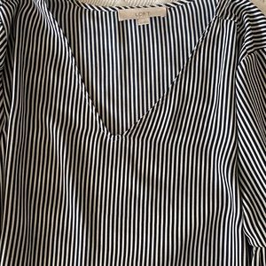 Striped Loft top with bell sleeve